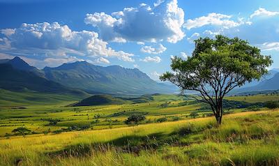 typische Landschaft in Südafrika Beispiel