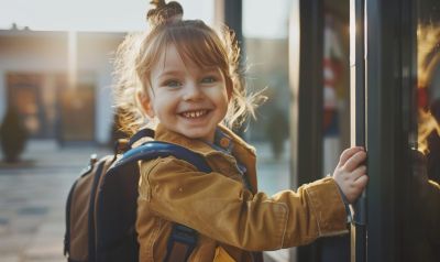 kindergarten start kind spielt mit anderen kindern