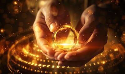 Goldring wird auf einer Feinwaage bewertet – transparenter Goldankauf vor Ort